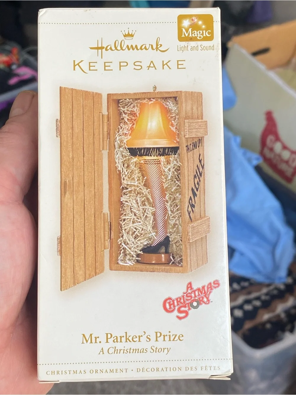 2006 Hallmark Keepsake Christmas Ornament Mr. Parker's Prize Leg Lamp Magic